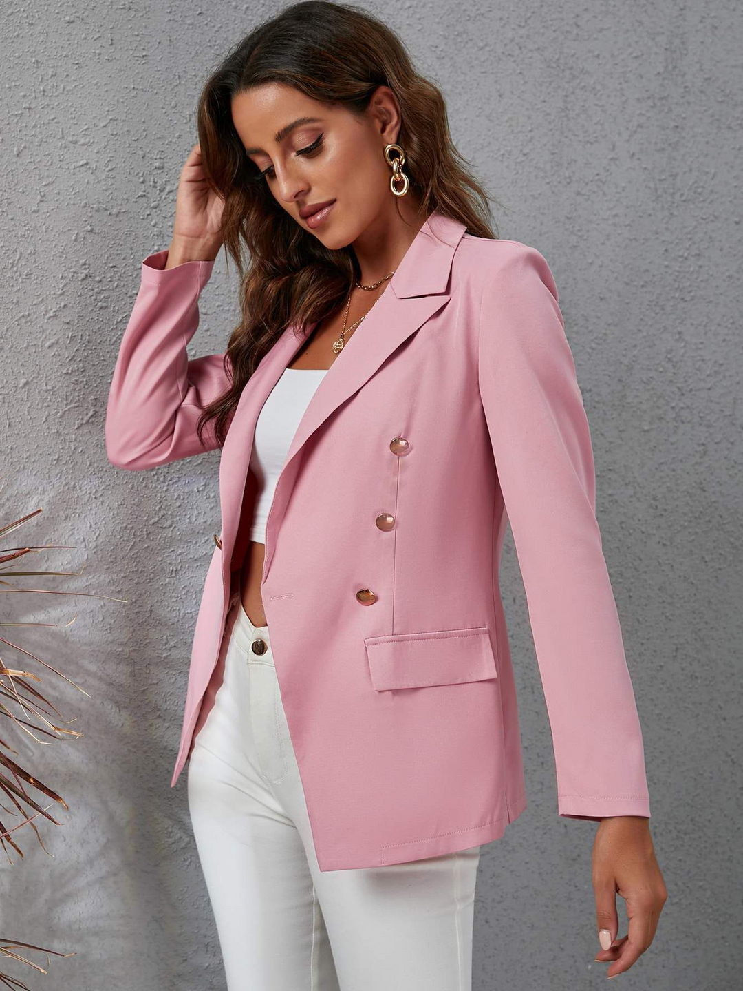 Wendy® | Stilvolle Herbstmode Blazer Jacke mit fester Farbe für Frauen