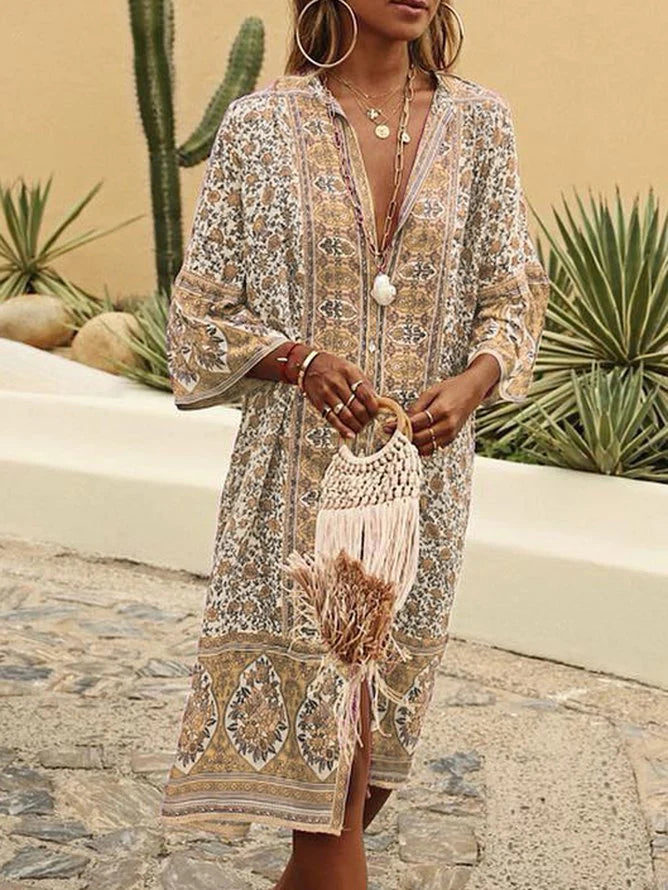 Jennifer® | Ibiza-mode stilvolle Boho-Stil Frauen Kleid