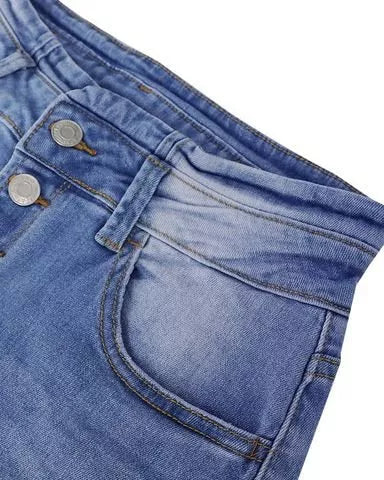 Stella® | Vintage Inspired 90' High Waisted Flare Jeans in Blau